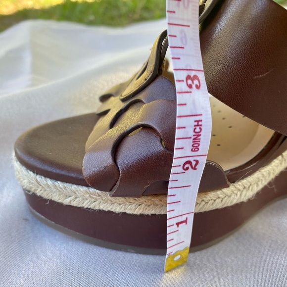 Geox Yulimar Leather Wedge Platform Sandals - Picture 12 of 16